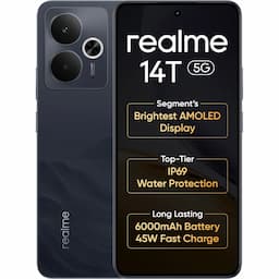 Realme 14T 5G (Obsidian Black, 8 GB + 128 GB)