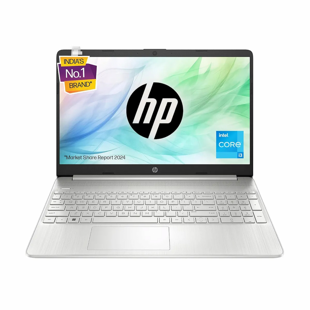 HP 15s Intel Core i3 12th Gen (8GB RAM, 512 GB SSD, Silver) FQ5328TU Laptop
