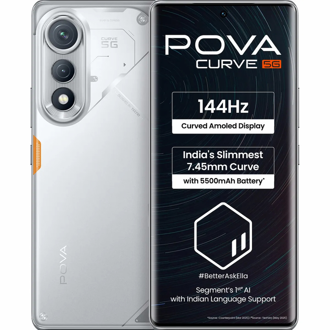 Tecno Pova Curve 5G (Magic Silver, 6/128 GB)