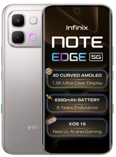 Infinix Note Edge 5G (Lun Titanium, 128 GB) (6 GB RAM)
