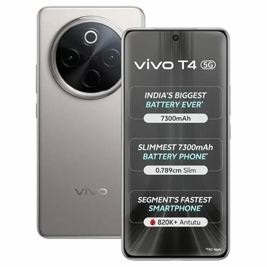 Vivo T4 5G (Phantom Grey, 8GB + 128 GB)