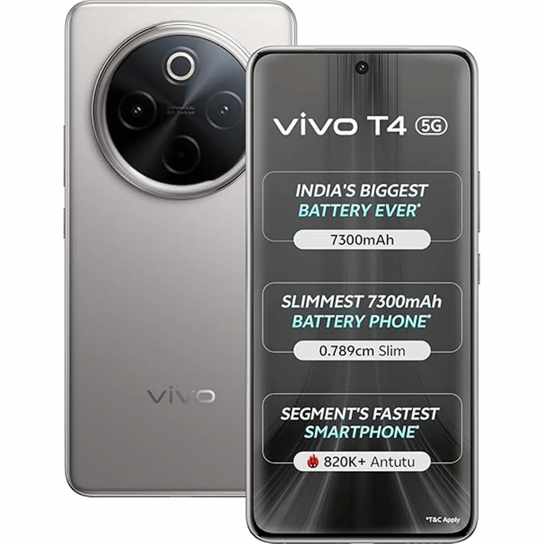 Vivo T4 5G (Phantom Grey, 8GB + 256 GB)