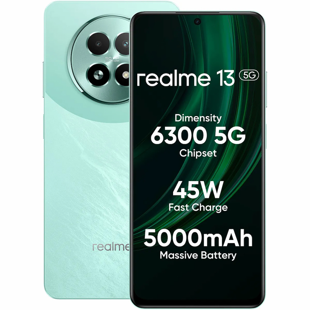 Realme 13 5G (Speed Green, 8 GB + 256 GB)