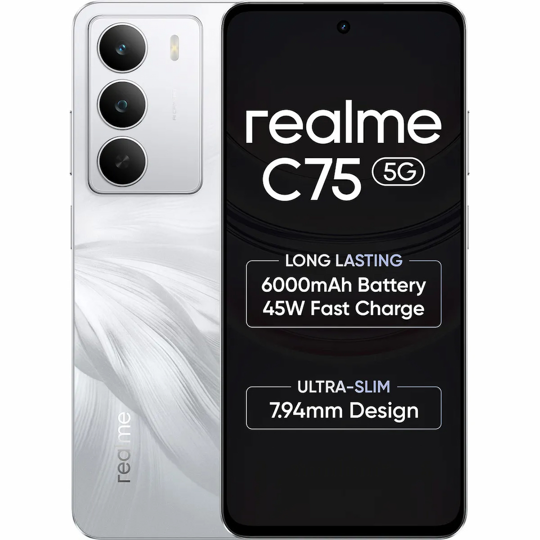 Realme C75 5G (Lily White, 4 GB + 128 GB)  