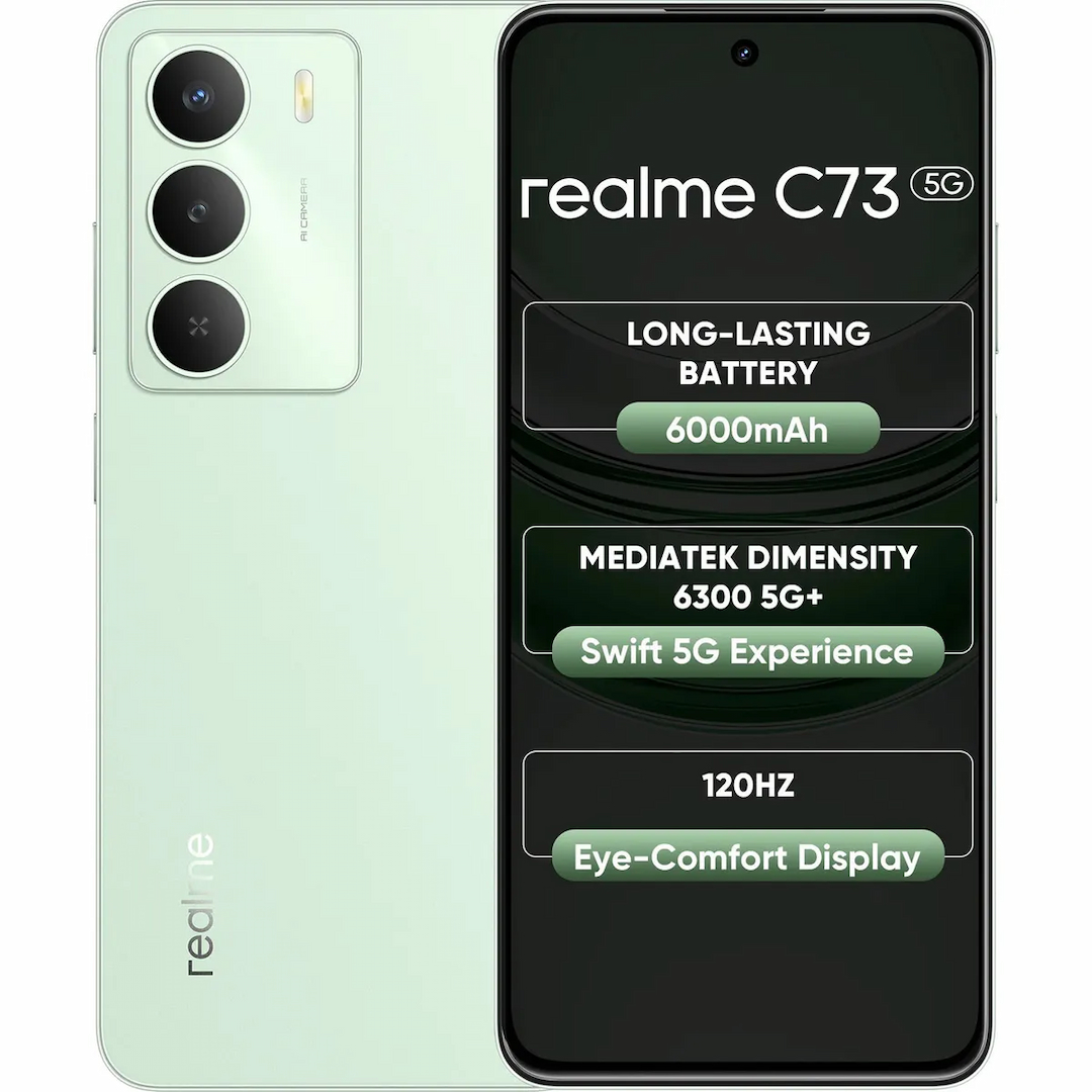 Realme C73 5G (Jade Green, 4 GB + 64GB)  