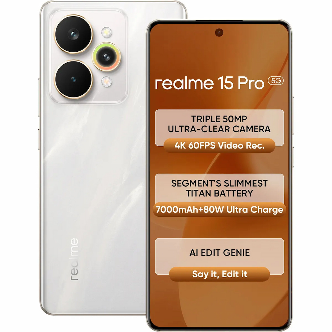Realme 15 Pro 5G (Flowing Silver, 12GB + 256GB)
