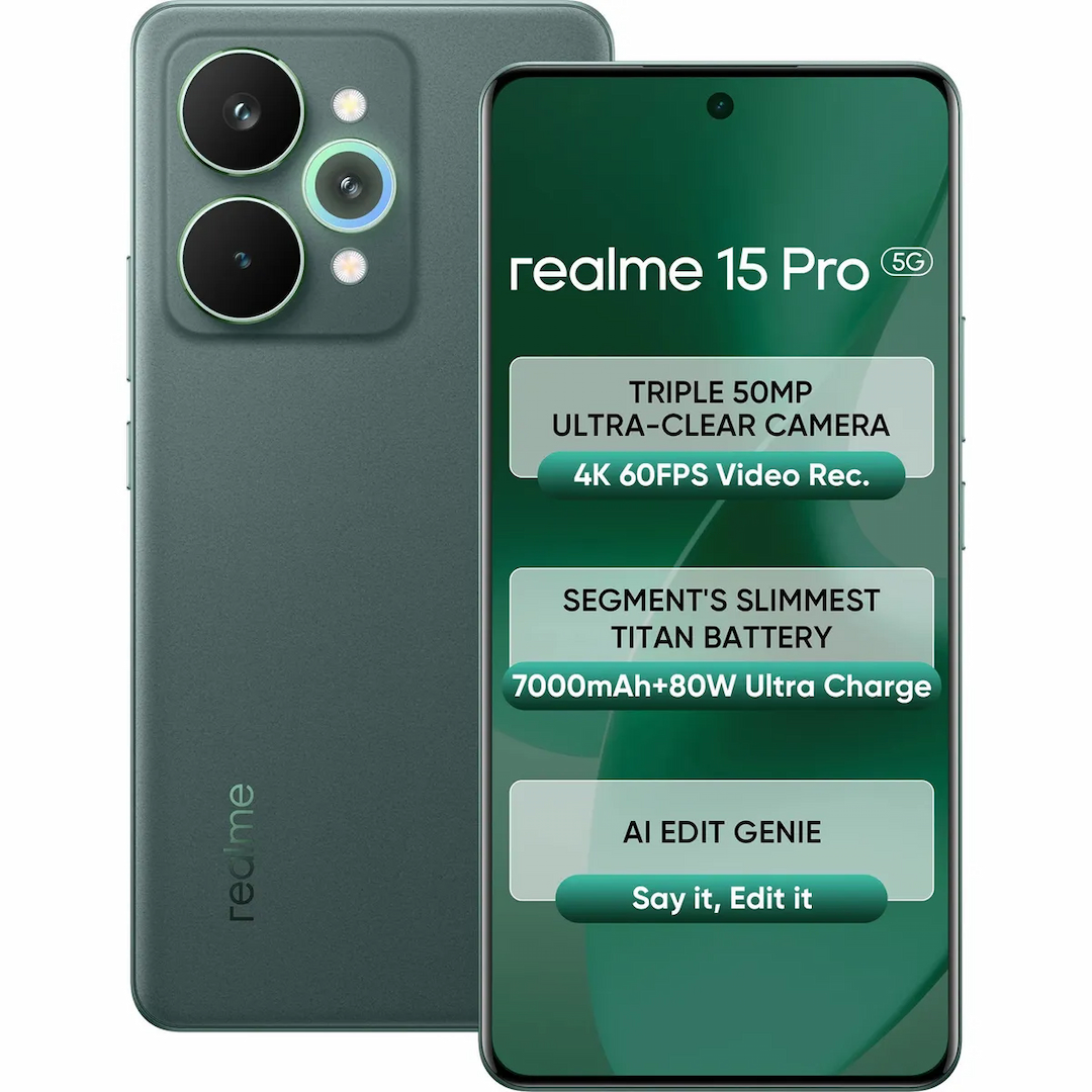 Realme 15 Pro 5G (Velvet Green, 8GB + 128GB)