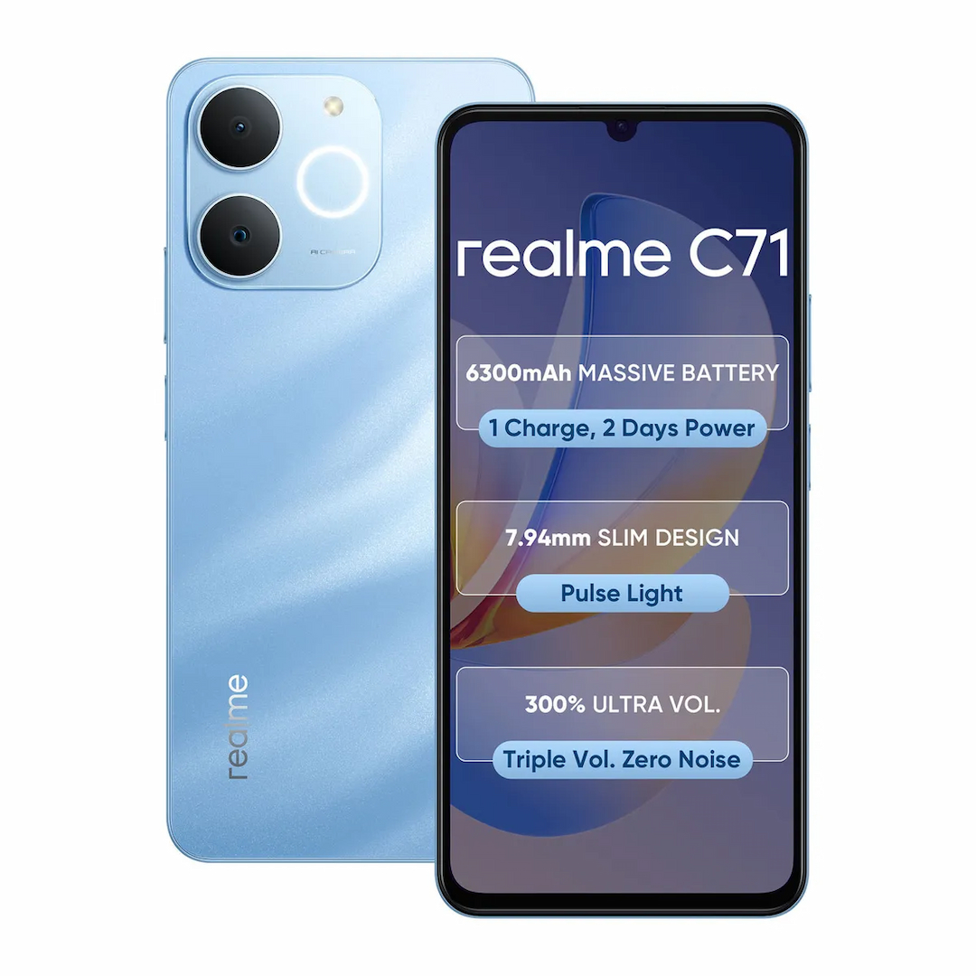 Realme C71 (Sea Blue, 4GB + 64GB)