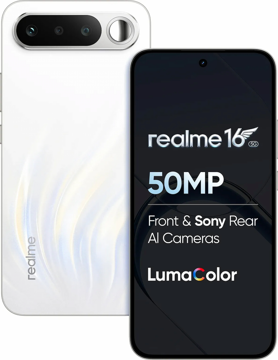 realme 16 5G (Air White, 256 GB) (8 GB RAM)