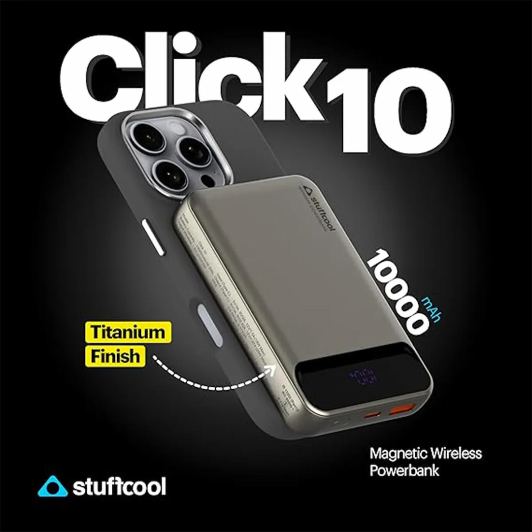 Stuffcool Click 10 Magnetic Wireless Powerbank 10000mAh 15W
