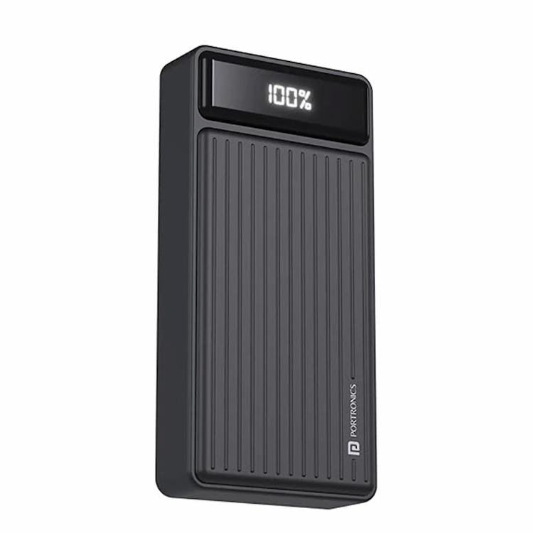 Portronics Luxcell-B 20K Powerbank 20000mAh 22.5W (Black)