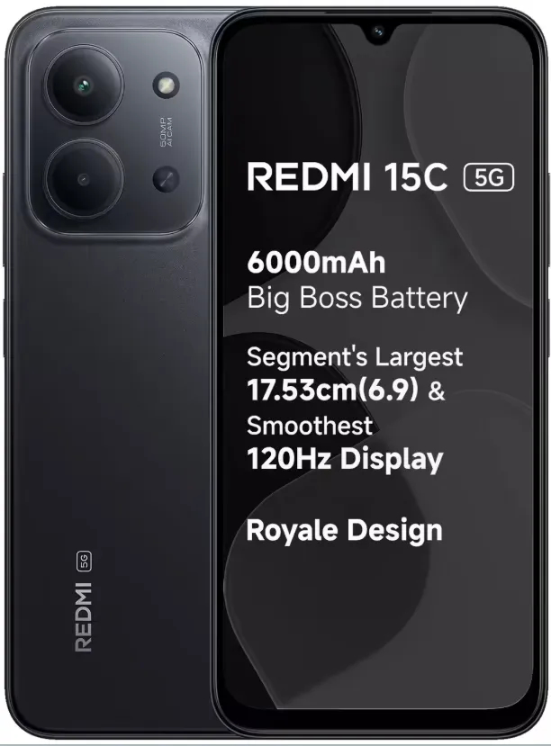 REDMI 15C 5G 8/128GB MIDNIGHT BLACK