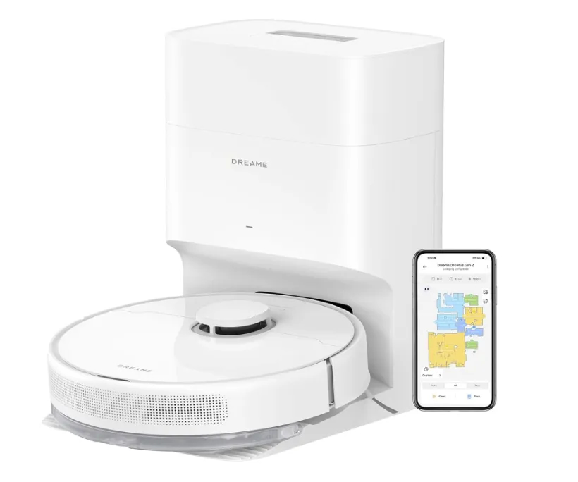 DREAME Vacuum Cleaner D10 Plus Gen2 Robot Cleaner Automatic Dust Emptying Stores Up To 90 Day