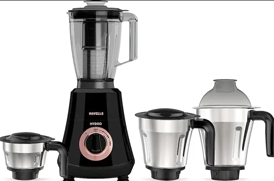 HAVELLS Hydro Plus 1000 W Mg 4 Jar Mixer Grinder (GHFMGFHE100)