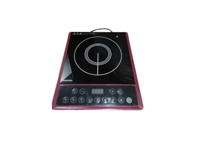 PHILIPS Ic 2000 W Cooktop Push Button Crystal Glass Blk (HD4994/00)