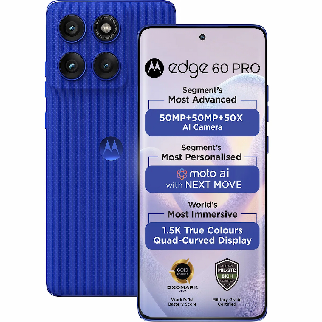 Moto Edge 60 Pro 5G (Pantone Dazzling Blue, 12GB + 256 GB)
