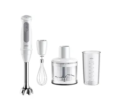 BRAUN MULTIQUICK 5 WHITE HAND BLENDER (MQ50236M)