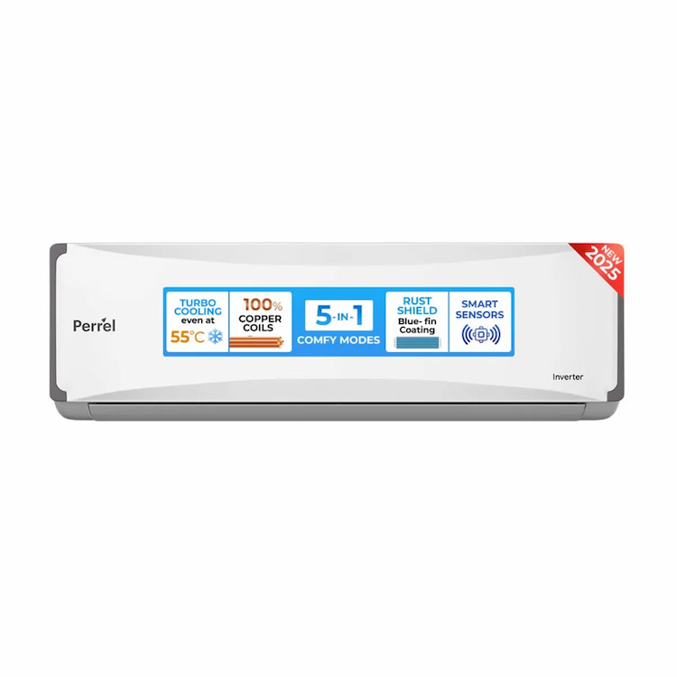 Perrel 1.5 Ton 3 Star Inverter Split AC 4800W (PR15AS3IO2HLE25)