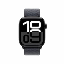 Apple Watch Series 10 GPS 42MM (Jet Black Aluminium Case, Ink Sport Loop)