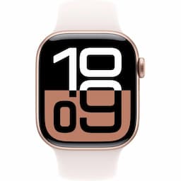 Apple Watch Series 10 GPS 42MM (Rose Gold Aluminium Case, Light Blush Sport Band-M/L)