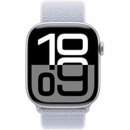 Apple Watch Series 10 GPS + CELLULAR 46MM ( Silver Aluminium Case, Blue Cloud Sport Loop)