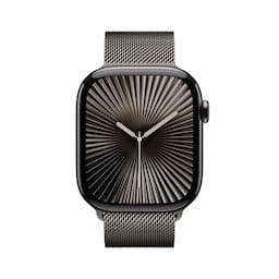 Apple Watch Series 10 GPS 46MM (Cellular Slate Titanium Case, Slate Milanese Loop-S/M)