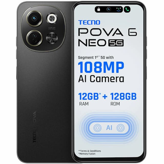 Pova 6 Neo 5G (Midnight Shadow, 8/256 GB)