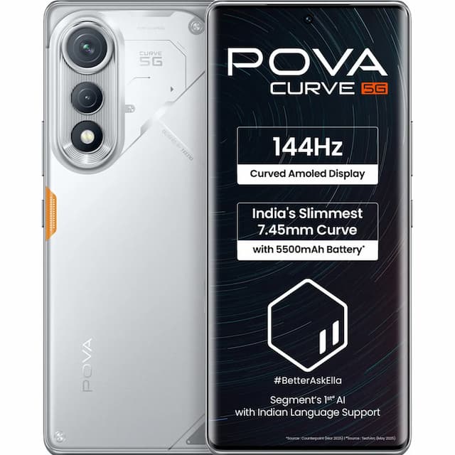 Pova Curve 5G (Magic Silver, 8/128 GB)
