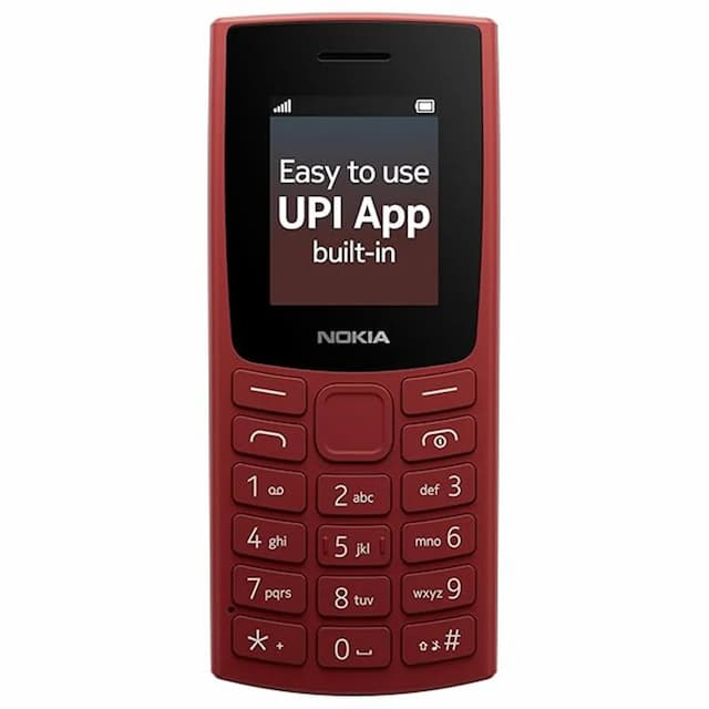 Nokia 105 (Terracotta Red, 1GB + 8GB) Keypad Phone 