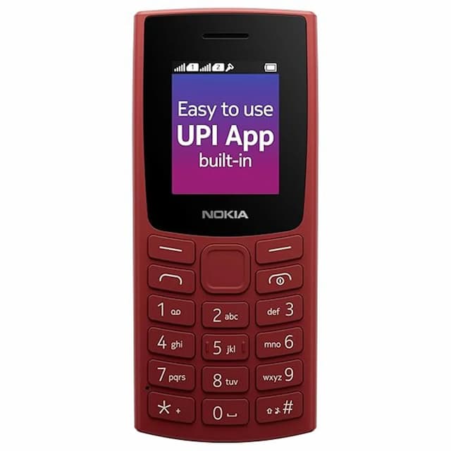 Nokia 106 (Terracotta Red, 512MB + 4GB) Keypad Phone 
