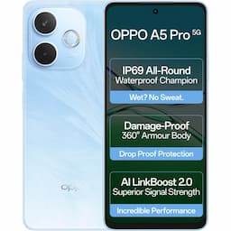 OPPO A5 Pro  (Feather Blue, 8 GB + 128 GB)