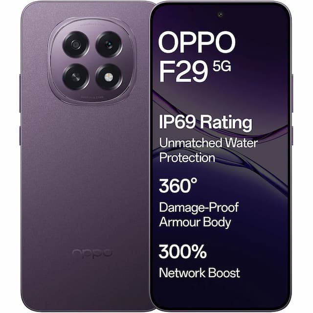 OPPO F29 5G  (Solid Purple, 8 GB + 256 GB)