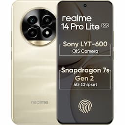 Realme 14 PRO LITE 5G (Glass Gold, 8 GB + 128 GB)  