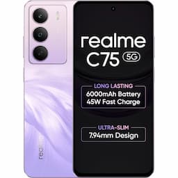 Realme C75 5G (Purple Blossom, 4 GB + 128 GB)  