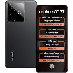 Realme GT 7T 5G (Icesense Black, 8 GB + 256 GB)  