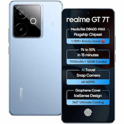 Realme GT 7T 5G (Icesense Blue, 12 GB + 512 GB)  