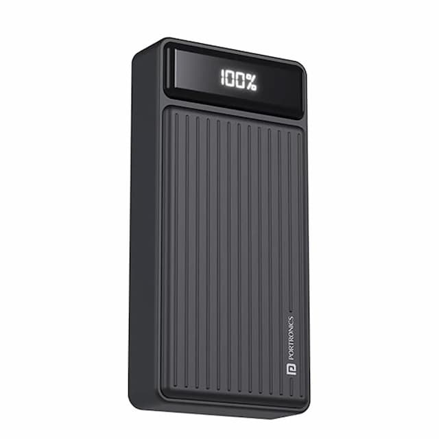 Portronics Luxcell-B 20K Powerbank 20000mAh 22.5W (Black)