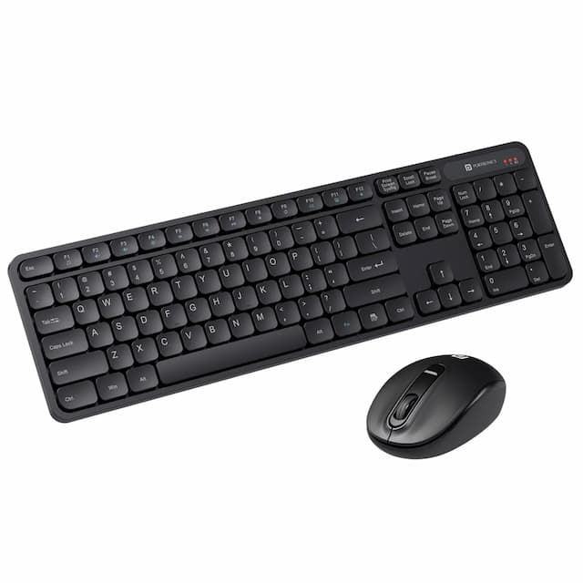 POR-2400 Key-8 Combo Wireless Keyboard & Mouse Black 