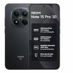 REDMI Note 15 Pro 5G (Carbon Black, 8GB RAM, 256GB Storage)