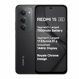 Redmi 15 5G (Midnight Black, 8GB + 256GB)