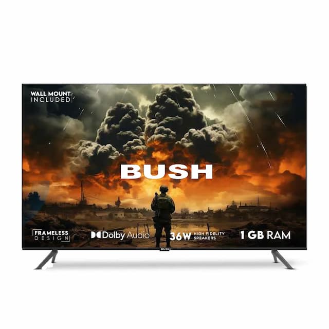 Bush 80 cm (32 inch) HD Smart LED TV, Black