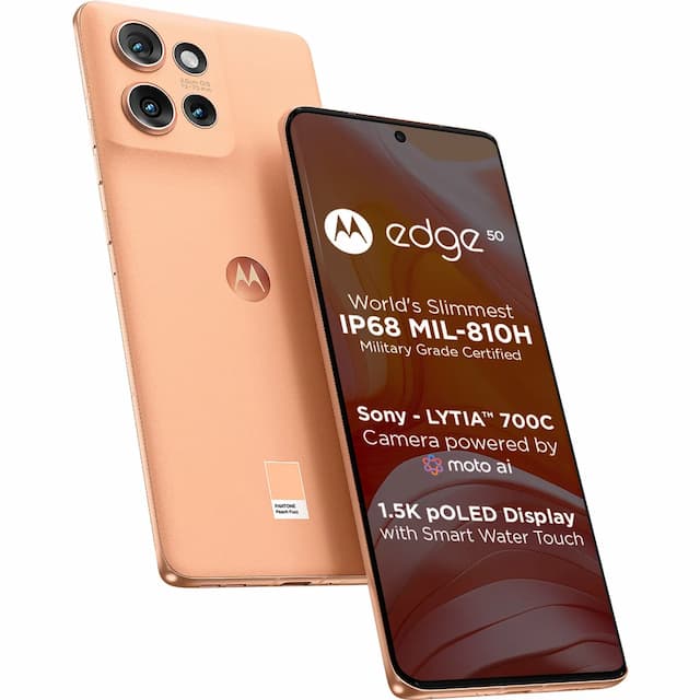 Moto Edge 50 5G (Peach Fuzz, 8GB + 256 GB)