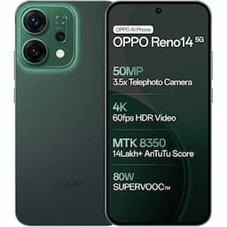 Oppo Reno 14 5G (Forest Green, 12GB + 256GB)
