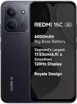 REDMI 15C 5G 6/128GB MIDNIGHT BLACK
