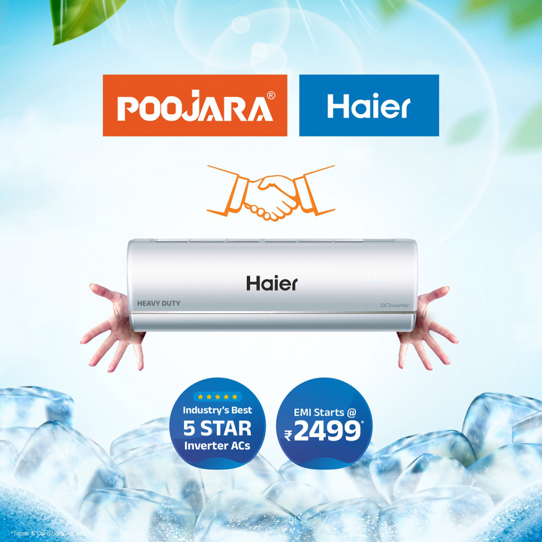 Poojara Telecom eyes robust expansion plans, Haier Kinouchi 5 Star Heavy - Duty Pro Air Conditioner now available at Poojara Telecom