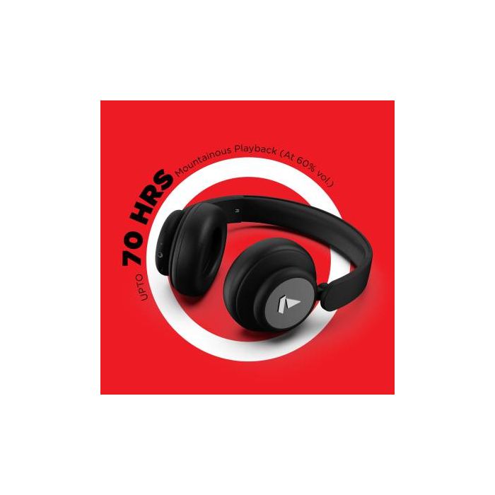 boAt Rockerz 450 Pro Playback Bluetooth Headset Luscious Black Poojara Telecom