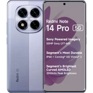 Redmi Note 14 Pro 5G (Phantom Purple, 8GB + 256GB)