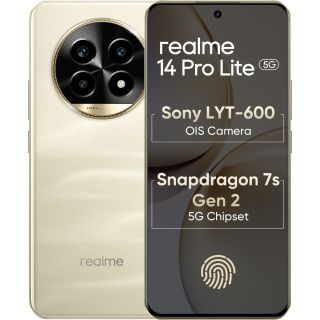 Realme 14 Pro Lite 5G (Glass Gold, 8GB + 256GB )