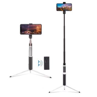 Vaku Luxos Tripod Selfie Stick with Wireless Bluetooth Remote 