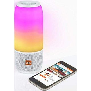 JBL Pulse 3 Portable Speaker with 360 0 Lightshow (White) 